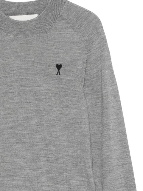 AMI Paris round-neck sweater - Grey
