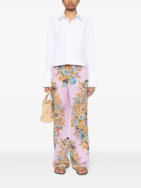 ETRO floral-print straight-leg trousers - Pink - zdjęcie produktu nr 2