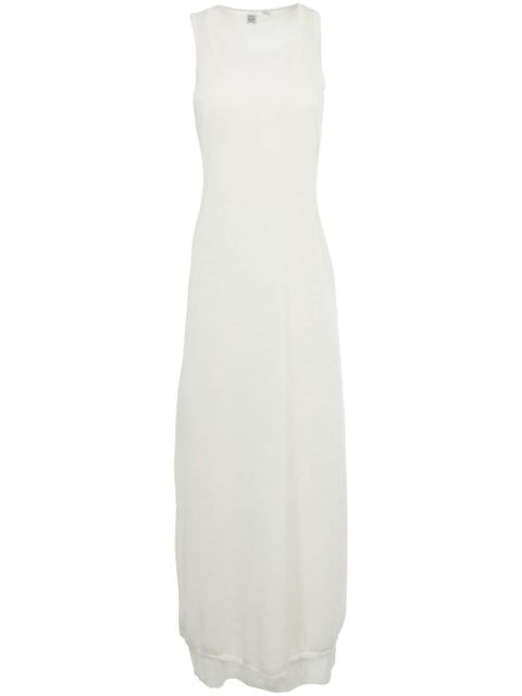 TOTEME layered fine-knit maxi dress - White - zdjęcie produktu nr 1