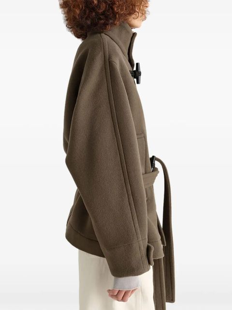 LEMAIRE toggle-fastening belted duffle coat - Brown