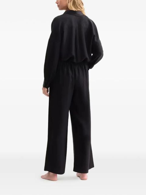 ERES patterned silk shirt - Black