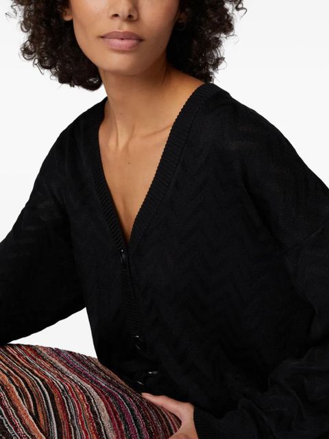 Missoni V-neck cardigan - Black - zdjęcie produktu nr 2