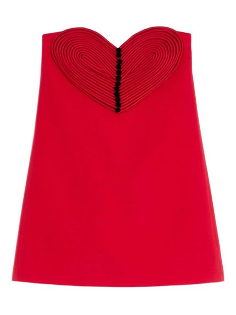 Valentino Garavani embroidered heart short dress