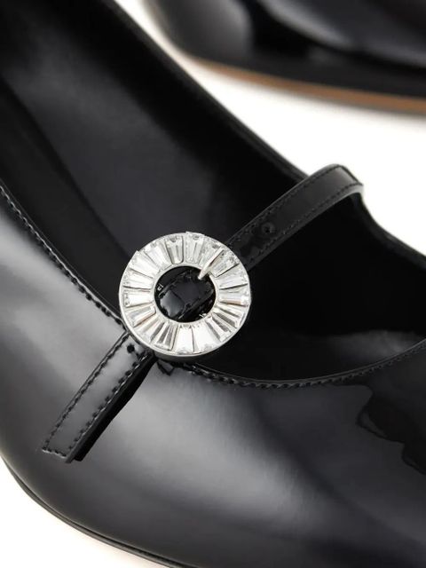 Casadei 50mm Cleo crystal-detail pumps - Black