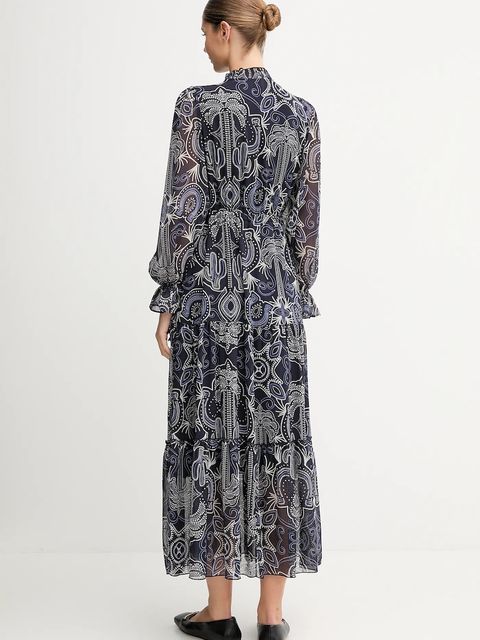 OUI sukienka kolor granatowy maxi rozkloszowana 94168 - zdjęcie produktu nr 2