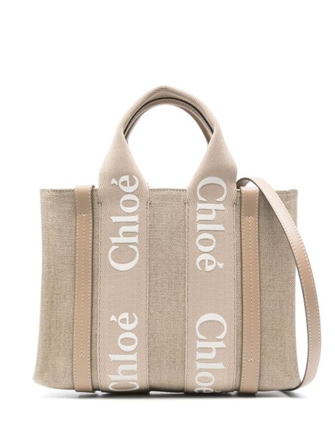 Chloé small Woody tote bag - Neutrals - zdjęcie produktu nr 1