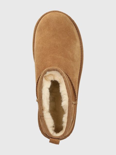 UGG śniegowce zamszowe Classic Ultra Mini Platform 1135092-CHE