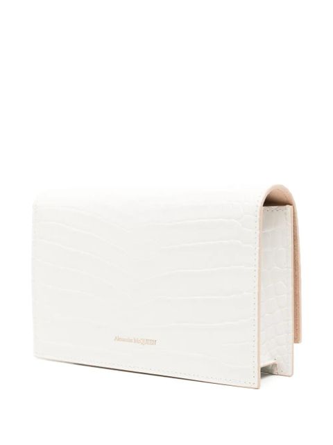 Alexander McQueen small Skull cross body bag - White