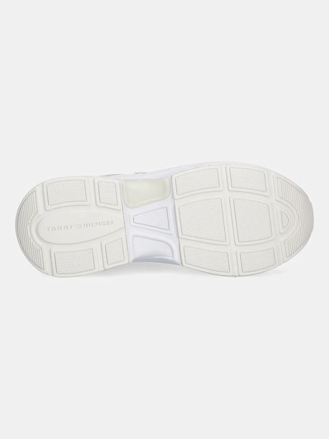 Tommy Hilfiger sneakersy skórzane TH CHUNKY RUNNER PATENT damskie kolor biały FW0FW08840