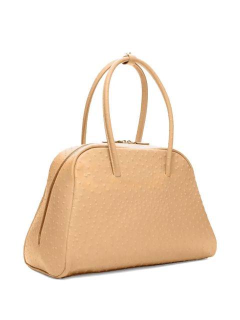 LouLou de Saison Darren textured handles leather travel bag - Neutrals - zdjęcie produktu nr 2