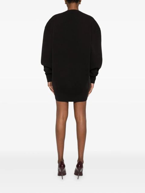 TOM FORD round-neck mini dress - Brown