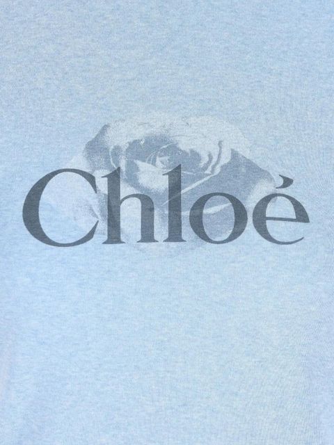 Chloé logo T-shirt - Blue - zdjęcie produktu nr 2