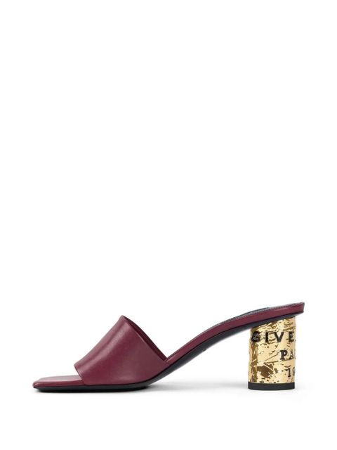 Givenchy square-toe block-heel sandals - Red