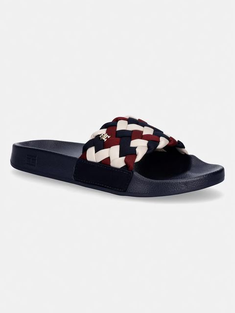 Tommy Hilfiger klapki damskie TH BRAIDED POOL SLIDE - zdjęcie produktu nr 2
