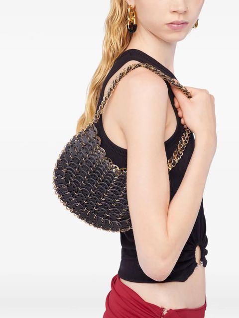 Rabanne 1969 Moon flip iconic discs shoulder bag - Black - zdjęcie produktu nr 2