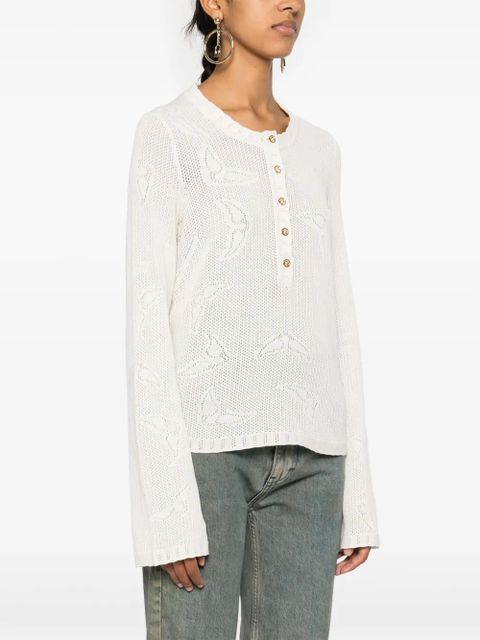 Zadig&Voltaire Salmyr Wings cotton jumper - Neutrals - zdjęcie produktu nr 2