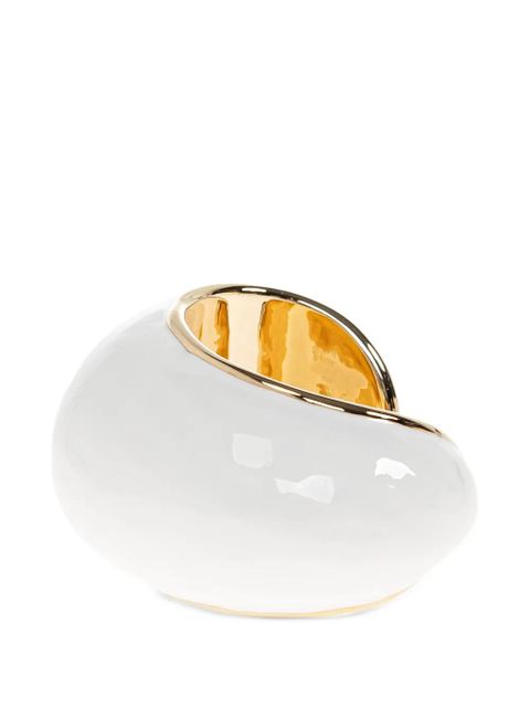 Jacquemus Raisin sculptural cuff bracelets - White
