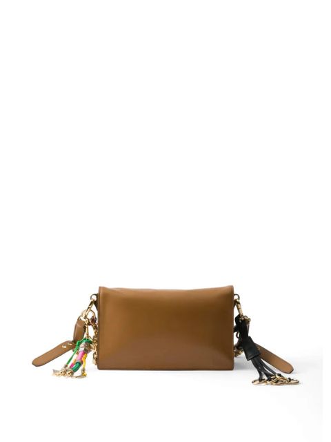 Prada small Soft Sound leather shoulder bag - Brown