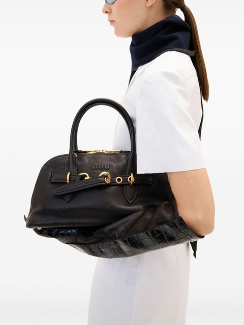 Miu Miu poplin dress - Brown