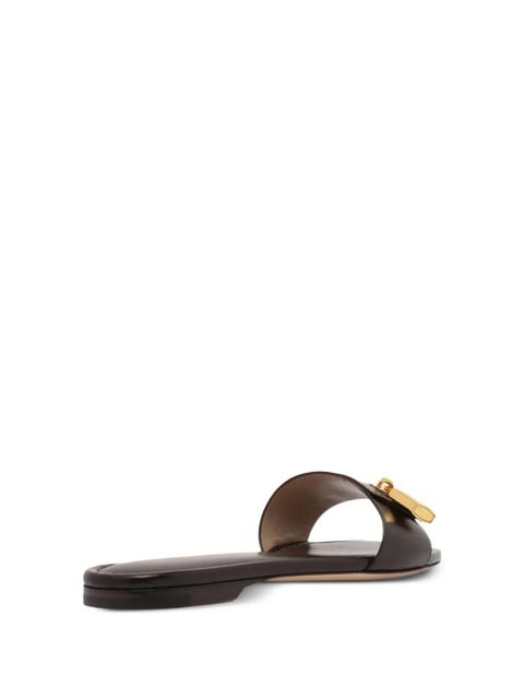 TOM FORD padlock-detail sandals - Brown