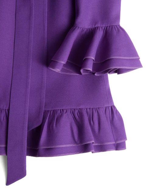 Valentino Garavani Crepe Couture mini dress - Purple