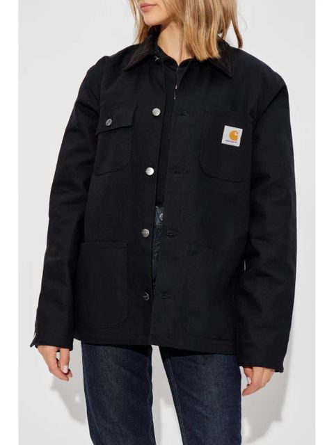 Carhartt WIP logo-patch shirt jacket - Black