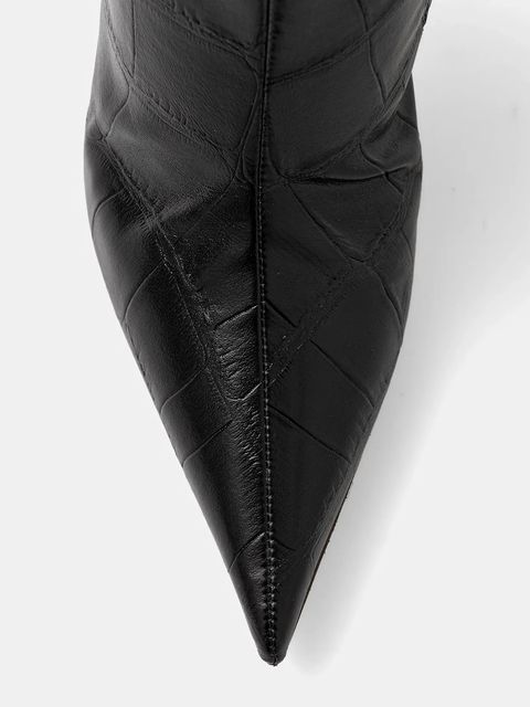 Elisabetta Franchi kozaki kolor czarny na szpilce SA05L58E2