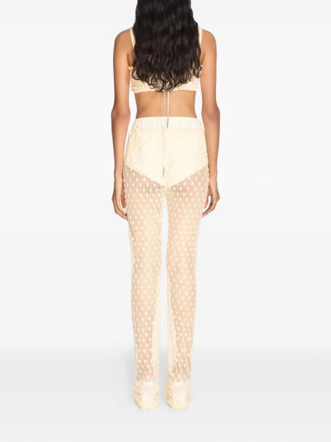 DRIES VAN NOTEN polka dot trousers - Neutrals