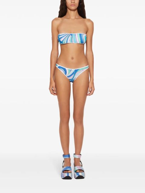 PUCCI Iride-print bandeau top - Blue