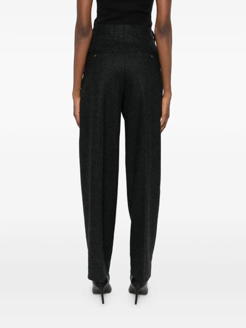 TOTEME double-pleat pants - Black