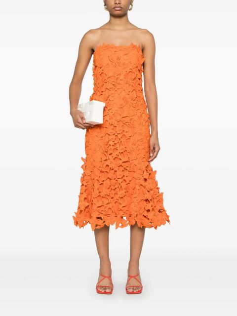 Simkhai Fleurella midi dress - Orange