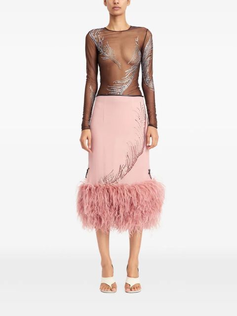 16Arlington Darwin embellished top - Brown