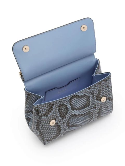 Dolce & Gabbana Sicily snakeskin-effect handbag - Blue - zdjęcie produktu nr 1