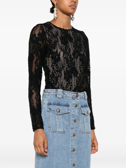 ZIMMERMANN floral-lace bodysuit - Black