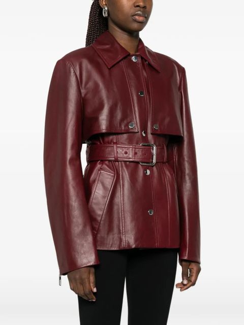 Sportmax leather jacket - Red