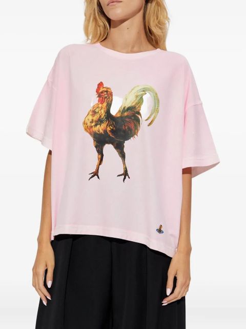 Vivienne Westwood rooster-print T-shirt - Pink