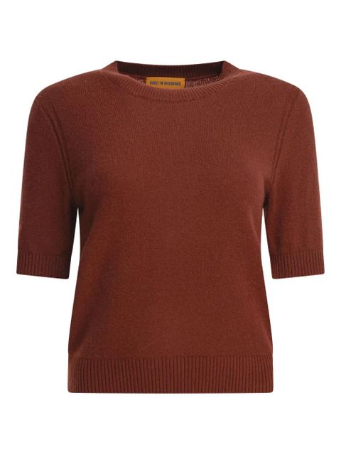 Guest In Residence cashmere T-shirt - Brown - zdjęcie produktu nr 1