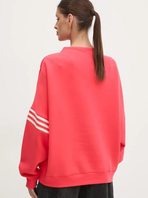 adidas Originals bluza Neuclassics damska kolor czerwony z aplikacją JI8521
