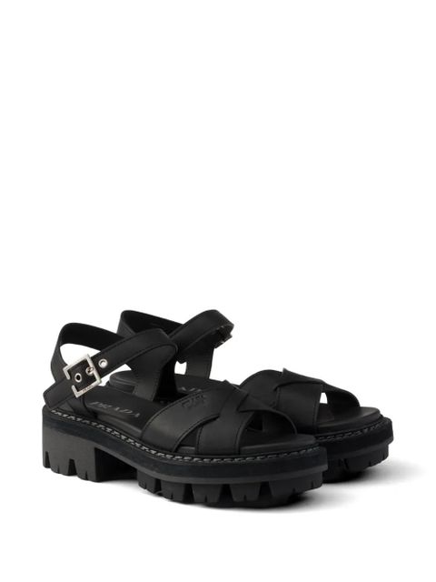 Prada leather sandals - Black - zdjęcie produktu nr 2