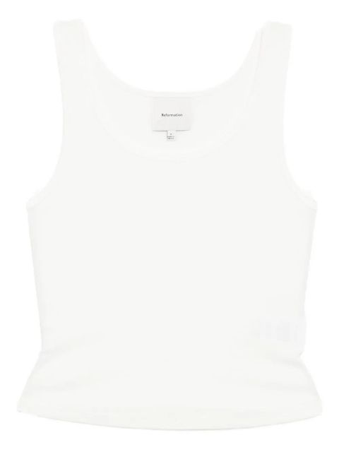 Reformation Olive tank - White - zdjęcie produktu nr 1