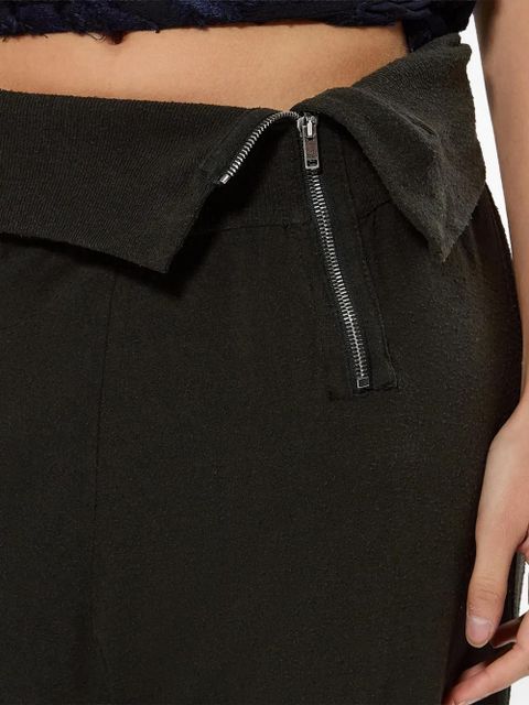 ISABEL MARANT Tydie zip-details trousers - Black