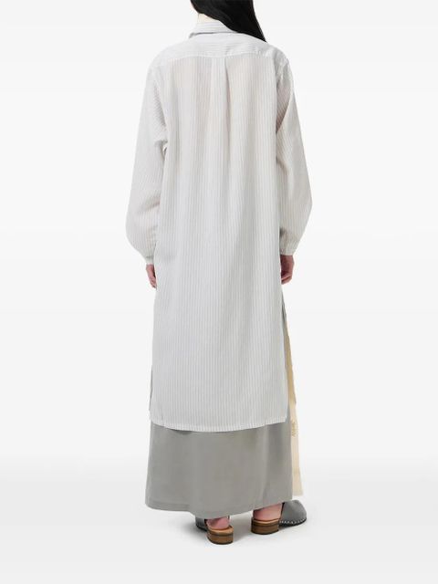 OUR LEGACY Sasso Stripe Lyocool pocket shirt - White