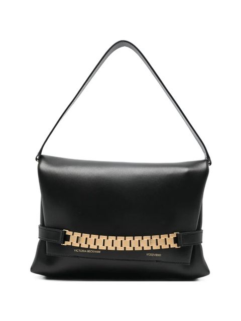 Victoria Beckham chain-detail logo shoulder bag - Black - zdjęcie produktu nr 1