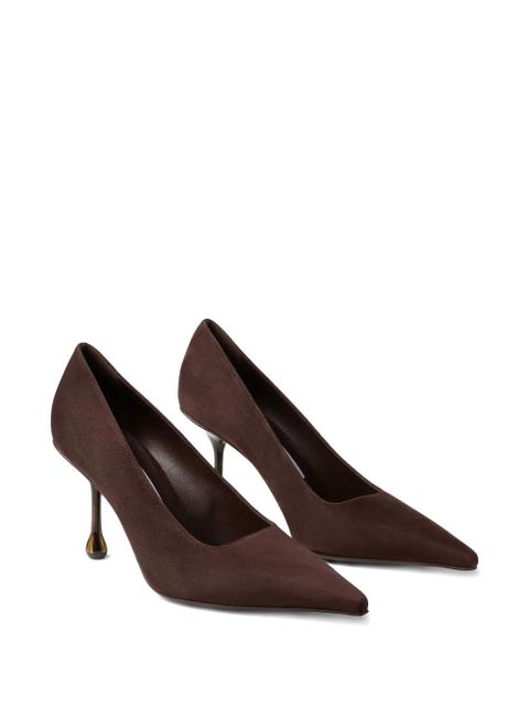 Jimmy Choo 80mm Ixia pointed-toe pumps - Brown