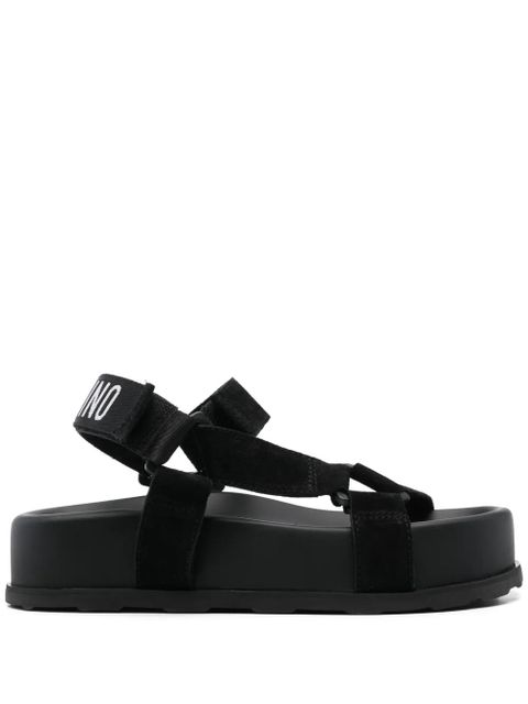 Moschino logo-print sandals - Black - zdjęcie produktu nr 1