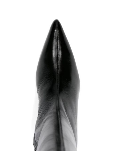 KHAITE 30mm Sybil leather knee-high boots - Black
