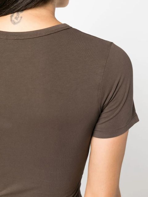 ENTIRE STUDIOS short-sleeved organic-cotton T-shirt - Brown