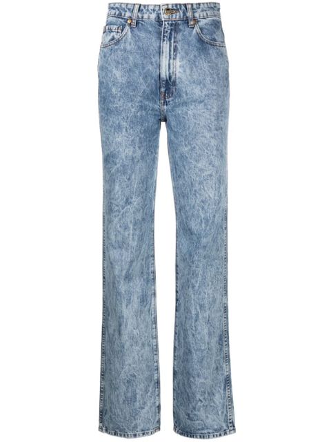 KHAITE The Danielle acid-wash jeans - Blue - zdjęcie produktu nr 1