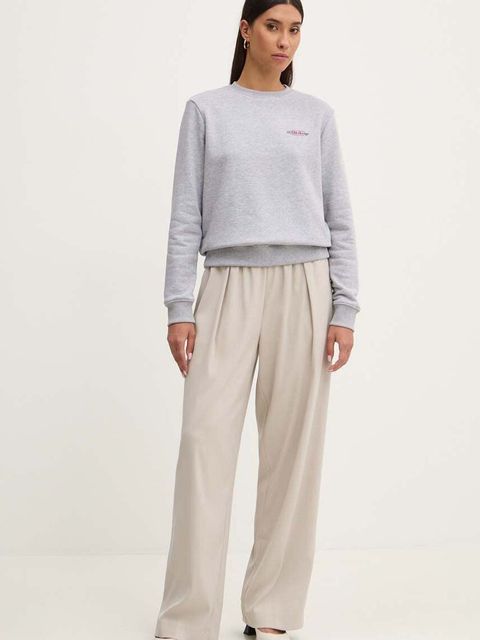 Guess Jeans bluza damska kolor szary z nadrukiem W4YQ07 KC811