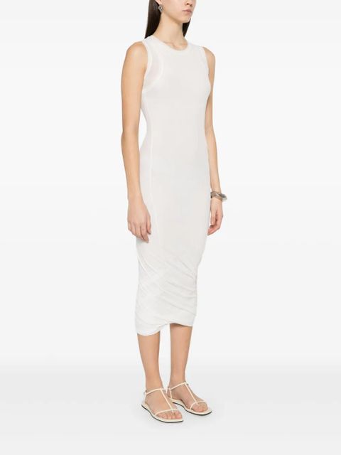 Jil Sander cotton midi dress - White - zdjęcie produktu nr 2